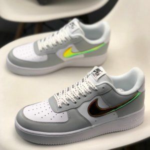 Nike Laser sequins Swoosh Air Force One sneakers